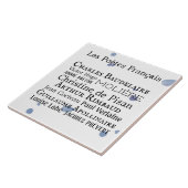 Franse dichters tegeltje (Zijkant)