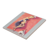 Franse dienstmeid tegeltje (Zijkant)