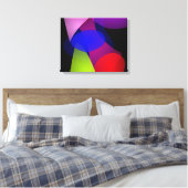 Franse dollar canvas afdruk (Insitu (Slaapkamer))