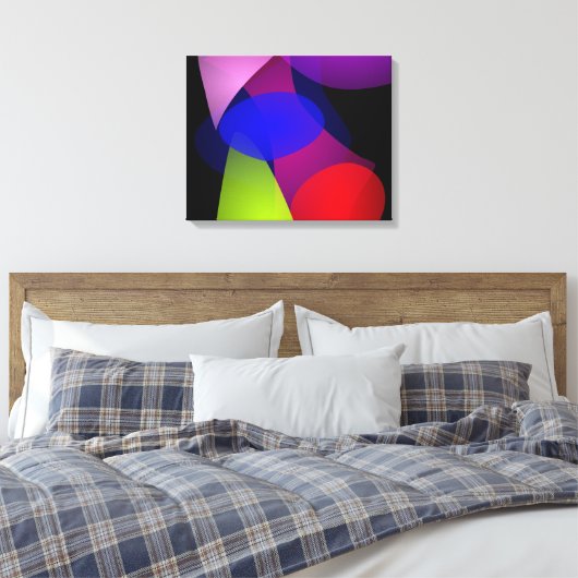 Franse dollar canvas afdruk (Insitu (Slaapkamer))