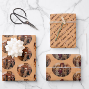 Franse Dolls en Vrienden Inpakpapier Vel