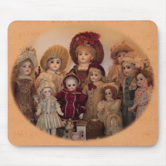 Franse Dolls en Vrienden Muismat (Voorkant)