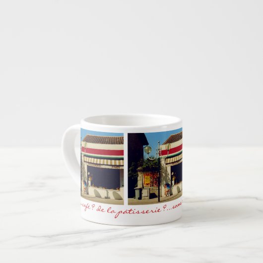 Franse dorpsbakkerij espresso kop (Links)