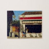 Franse dorpsbakkerij legpuzzel (Horizontaal)