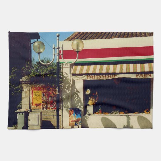 Franse dorpsbakkerij theedoek (Horizontaal)