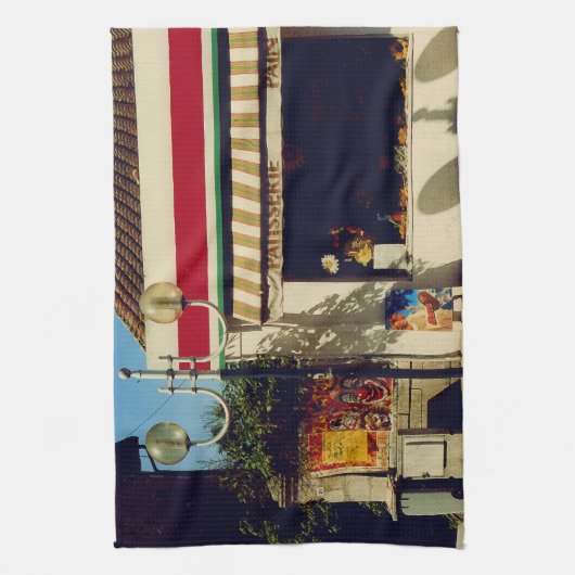 Franse dorpsbakkerij theedoek (Verticaal)