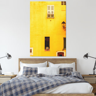 Franse Dorpsfotografie Decor Canvas Afdruk