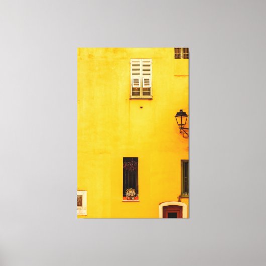 Franse Dorpsfotografie Decor Canvas Afdruk (Voorkant)