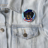 Franse Doxie Ronde Button 5,7 Cm (In situ)