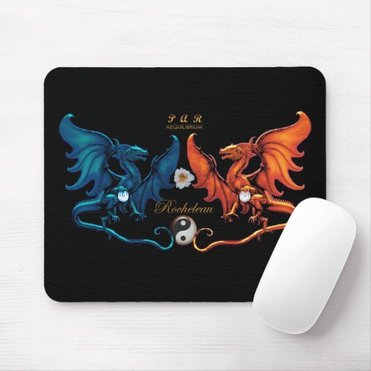 Franse dragon Emblem Mousepad Muismat (Met muis)
