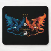 Franse dragon Emblem Mousepad Muismat (Voorkant)