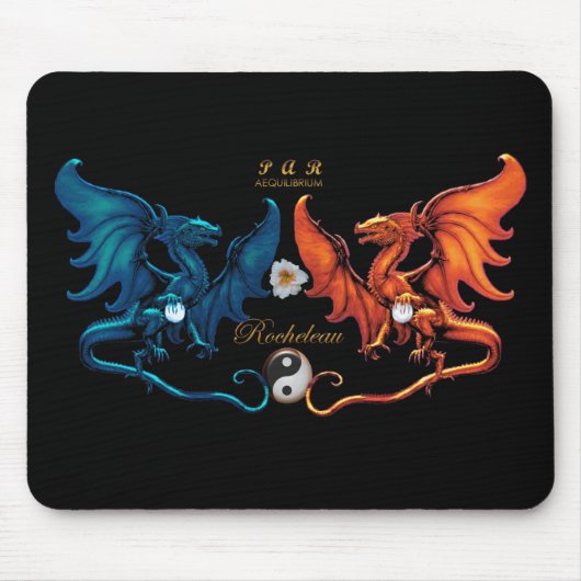 Franse dragon Emblem Mousepad Muismat (Voorkant)