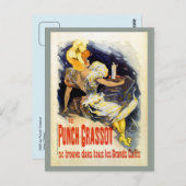  Franse drank Punch Grassot Briefkaart (Voorkant / Achterkant)
