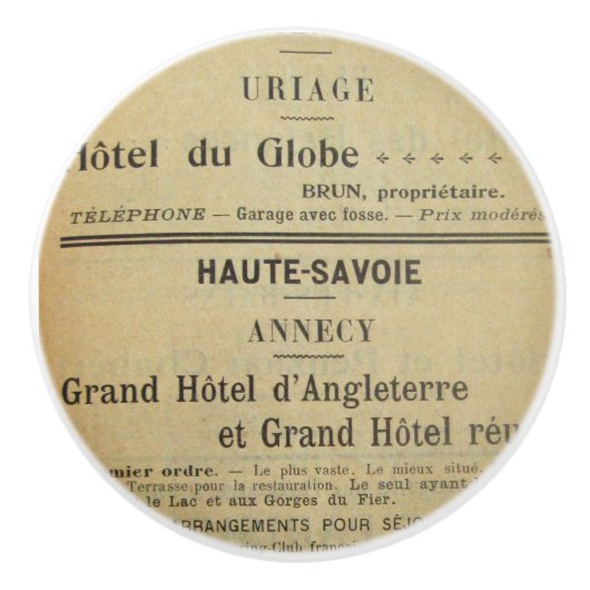 Franse draw Pull Keramische Knop (Voorkant)