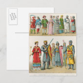 Franse dress briefkaart (Voorkant / Achterkant)