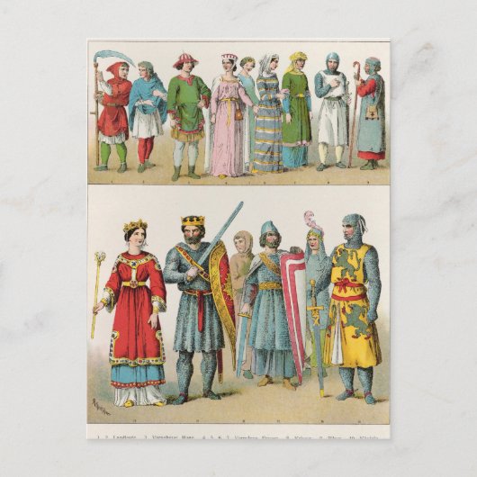 Franse dress briefkaart (Voorkant)