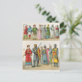 Franse dress briefkaart (Staand voorkant)