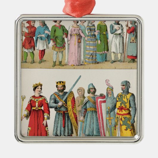 Franse dress metalen ornament (Voorkant)