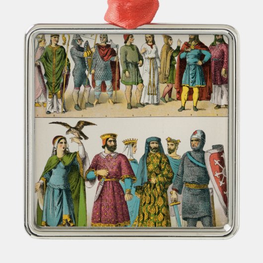 Franse dress metalen ornament (Voorkant)