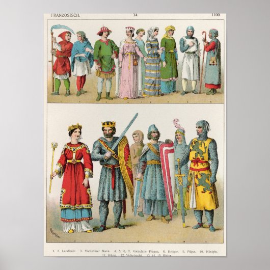 Franse dress poster (Voorkant)