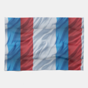 Franse driekleurige vlag geïnspireerde decoratieve theedoek