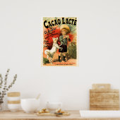  Franse drink voor warme chocolade en Poster (Keuken)