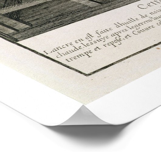 Franse drukpers, 1642 (graving) poster (Hoek)