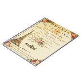  Franse editie Eiffel Tower Journal-laptop Notitieboek (Linkerzijde)