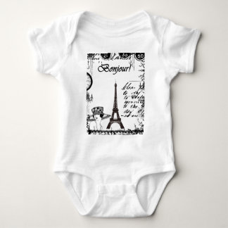 Franse Eiffel Tower Collage Romper