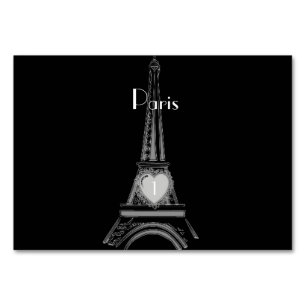 Franse Eiffel Tower Paris-tafelkaart Kaart