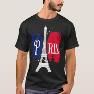 franse eiffeltoren in Parijs T-shirt