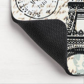 Franse Eiffeltoren mousepad Muismat (Hoek)