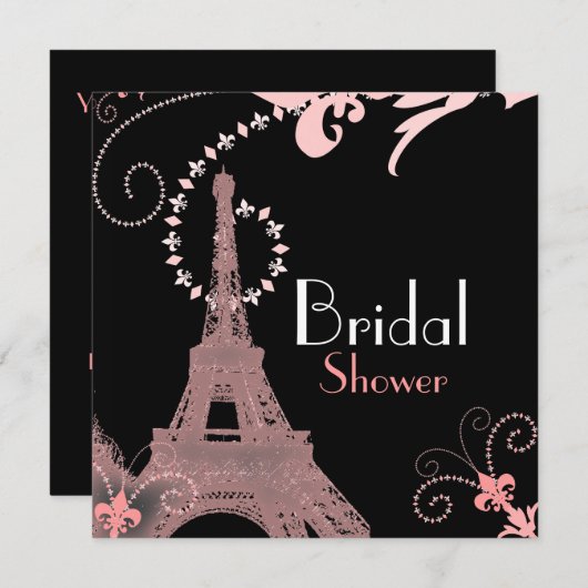 Franse Eiffeltoren  Parijs vrijgezellenfeest Kaart (Voorkant / Achterkant)