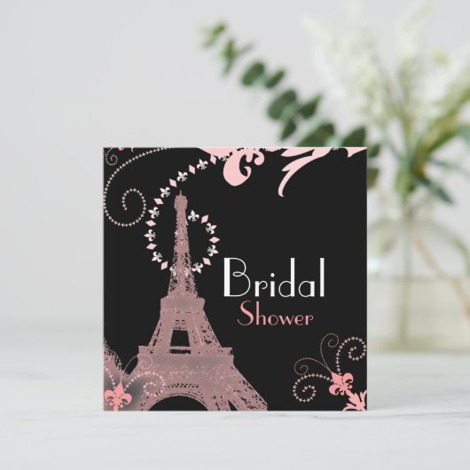 Franse Eiffeltoren Parijs vrijgezellenfeest Kaart (Staand voorkant)