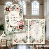 Franse Elegante Bloemen Roze Gouden Huwelijkscerem