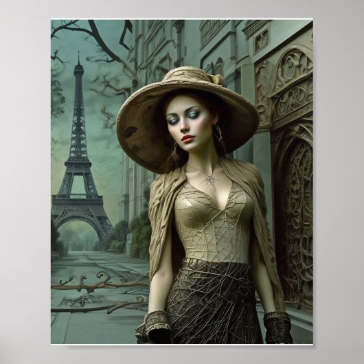 Franse elegantie print, waarde Poster papier (mat) (Voorkant)
