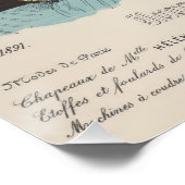  Franse en Victoriaans lente Petten Parijs Perfect Poster (Hoek)