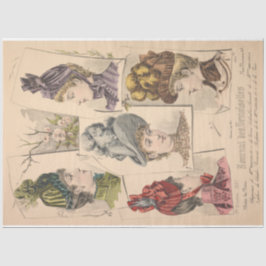  Franse en Victoriaans Petten Mode van Parijs Tissuepapier