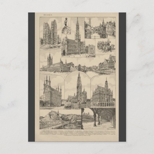 Franse Encyclopedia 1920, België Briefkaart (Voorkant)