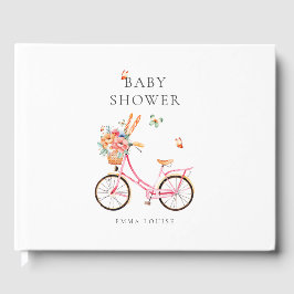 Franse  envelop met bloemen gastenboek