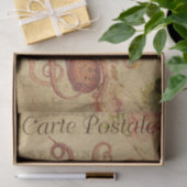 Franse ephemera Octopus Squid roze Roses ontkoppel Tissuepapier (Geschenk)