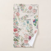Franse Ephemera Passionflower Roos Bath Bad Handdoek (Handdoek)