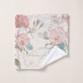 Franse Ephemera Passionflower Roos Bath Bad Handdoek (Wasdoekje)
