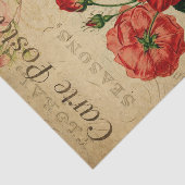 Franse ephemera roze roze rozen ontkoppeling tissuepapier (Detail)