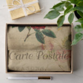 Franse ephemera roze roze rozen ontkoppeling tissuepapier (Geschenk)