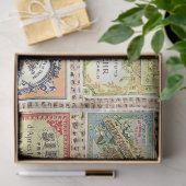 Franse etiketten tissuepapier (Geschenk)