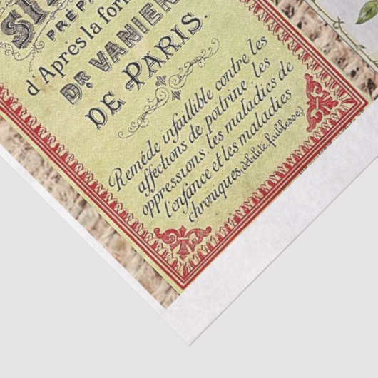 Franse etiketten tissuepapier (Detail)