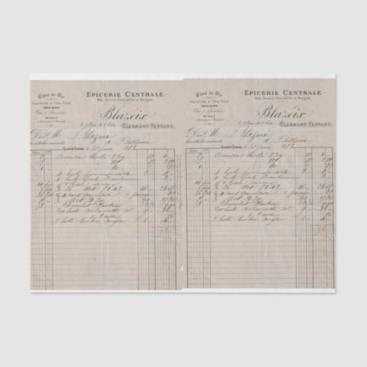  Franse Factuur Decoupage Craft of Gift Tissuepapier (Voorkant)