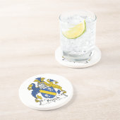 Franse Familie Crest Zandsteen Onderzetter (Zijkant)