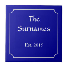 Franse familienaam tegeltje